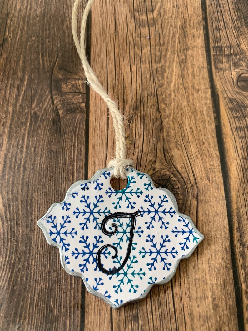 Personalized Gift Tag, Custom Ornament, Custom Gift Tag, Christmas Gift Tag, Personalized Ornament, Polymer Clay, Gift Tags, Christmas Decor image 1