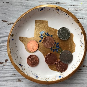 Texas State Ring Dish, Bluebonnet Gift, Texas State Jewelry Dish, State Jewelry Dish, Customized Ring Dish, Bridesmaids Gifts, Wedding Gifts image 9