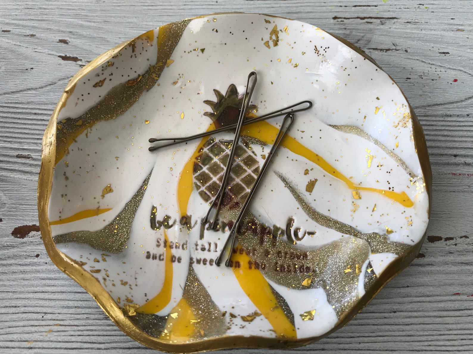 Be A Pineapple Ring Dish Pineapple Ring Dish Pineapple Etsy