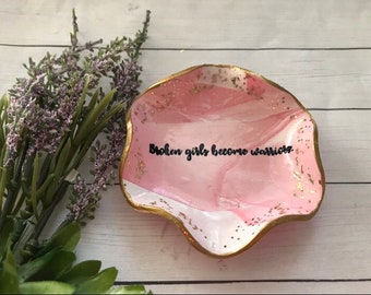 Breast Cancer Survivor Gifts, Gift For Breast Cancer Survivors, Ring Dish, Gifts For Her, Strength Gifts, Broken Girls Gifts, Gifts For Mom