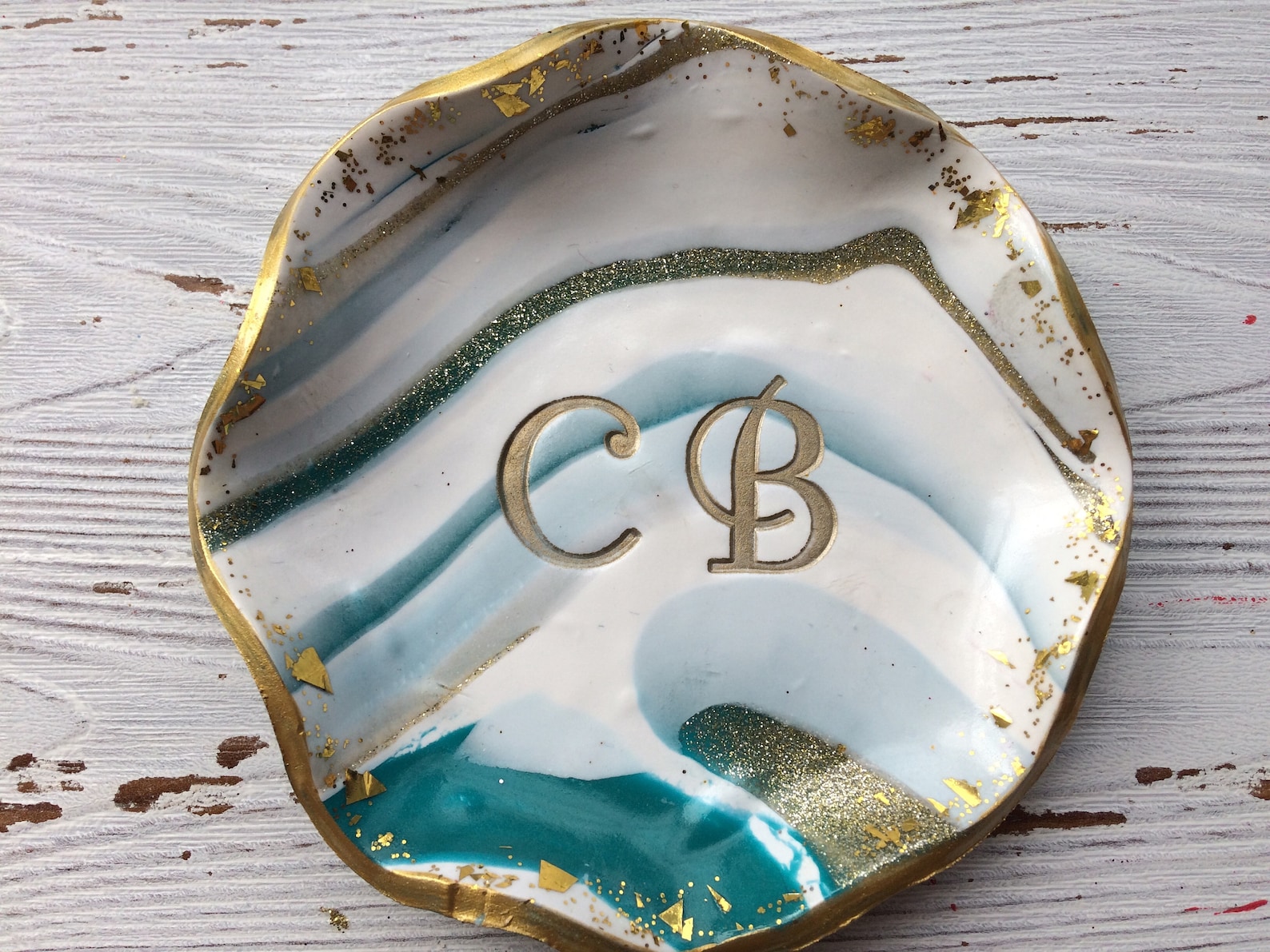 Personalized Jewelry Dish, Monogram Ring Dish, Personalized Ring Dish ...