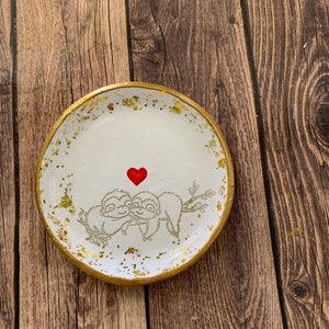 Sloth Ring Dish,  Sloth Home Decor, Sloth Jewelry Dish, Gift for Him, Gift for Her, Gift for Teens, Bridesmaids Gifts, Beach Trinket, Sloths