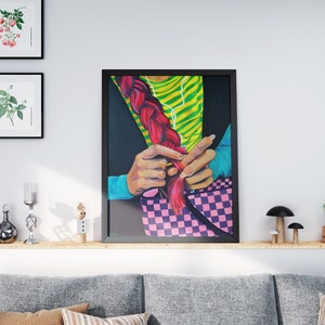 Haarflechten DIGITAL PRINT