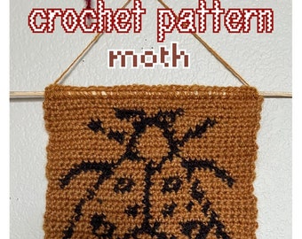 Moth Tapestry Crochet Pattern