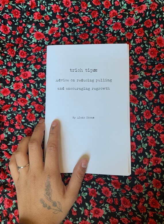 Print Trich Tips Zine For Reducing Trichotillomania Pulling Etsy