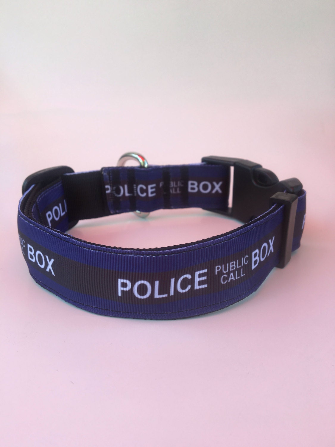 Police Call Box dog collar adjustable dog collar dog boy Etsy