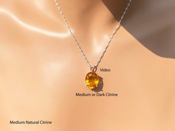 Colgante Ovalado De Citrino - España