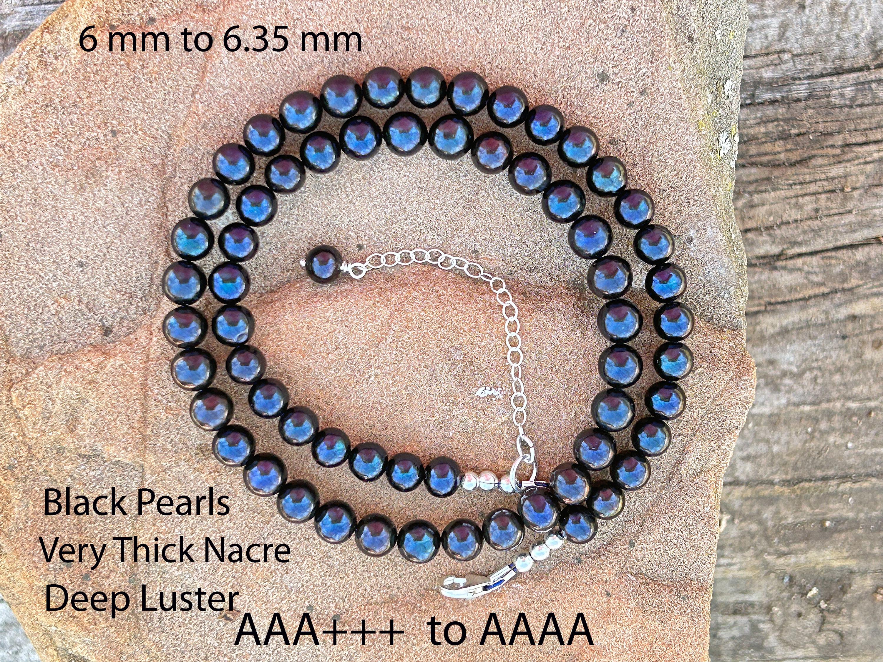 925 Sterlingsilber Kette Lange Halskette Natürliche Echte Weiße Akoya Süßwasserzuchtperlen Akoya Perlenkette Gebraucht