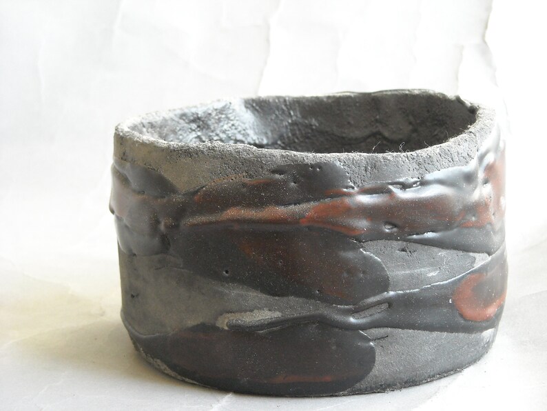 Tea cup/ bowl, in style of matcha, chawan and wabi-sabi image 3