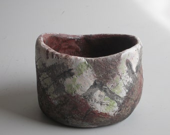 Tea cup/ bowl, in style of matcha, chawan and wabi-sabi