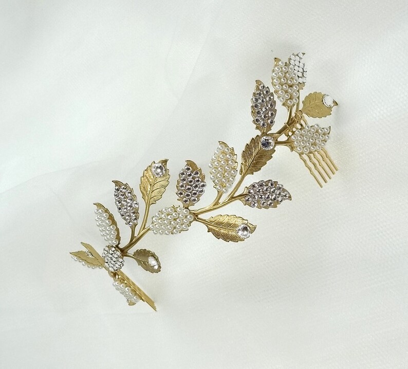 pearl bridal headpiece luxury Style 359 wedding hair accessories bridal hair vine crystal wedding headpiece crystal bridal headpiece
