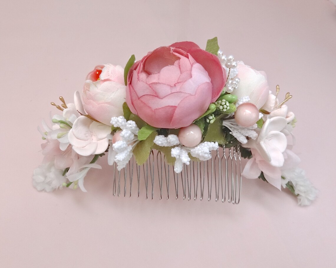 bridal floral headpiece