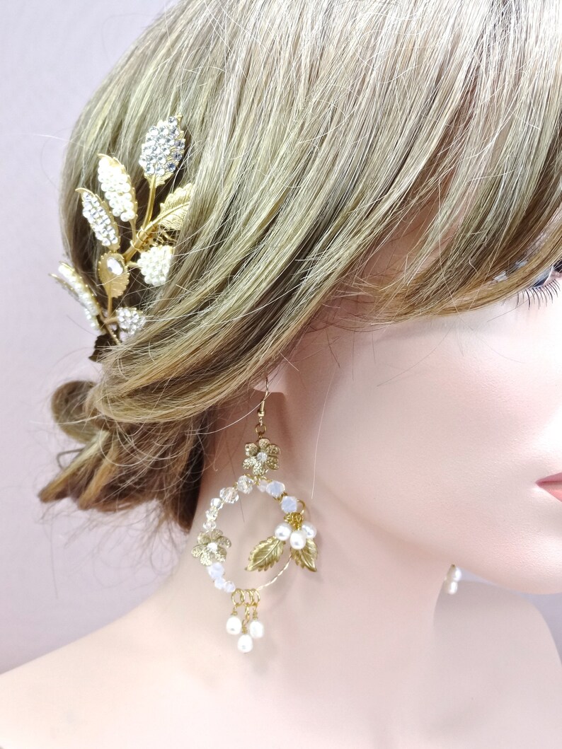 pearl bridal headpiece luxury Style 359 wedding hair accessories bridal hair vine crystal wedding headpiece crystal bridal headpiece