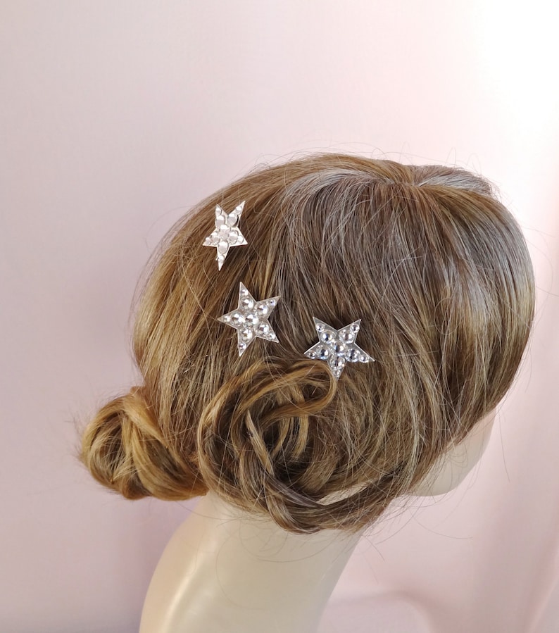 wedding hair jewelry star hair pins set of three bridal crystal hair pin Style 317 bridal crystal headpiece wedding crystal hair pin