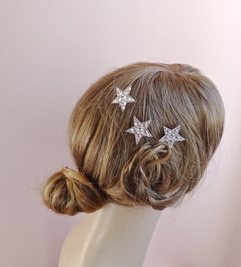 wedding hair jewelry star hair pins set of three bridal crystal hair pin Style 317 bridal crystal headpiece wedding crystal hair pin