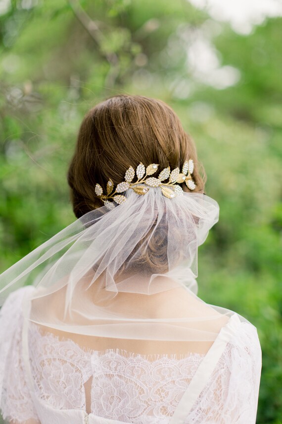 Sheer tulle wedding veil, Barely There bridal veil, minimalist wedding veil, +colors +sizes Style 829