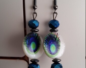 Peacock Earrings