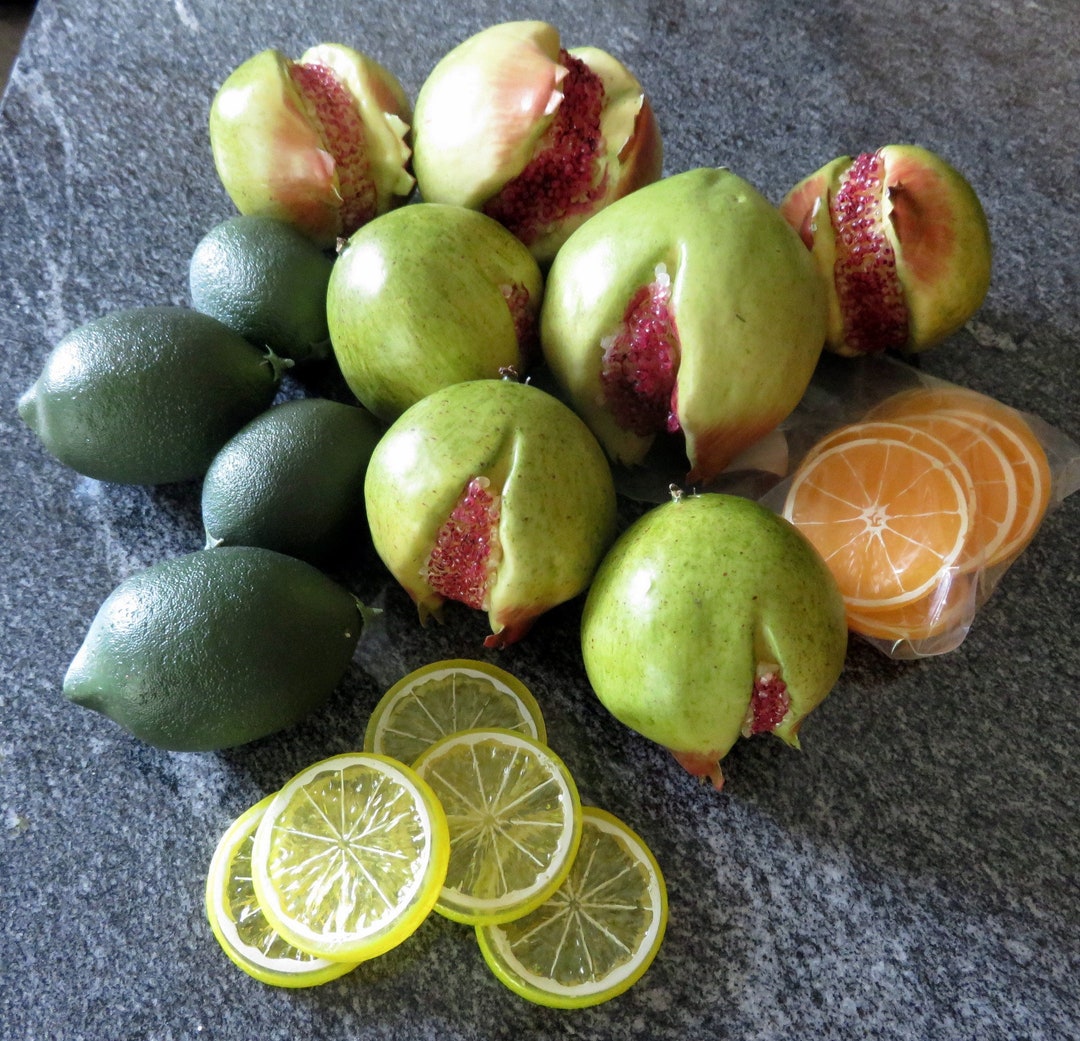A Collection of Artificial Tropical Fruit That Includes 1 Bag Etsy