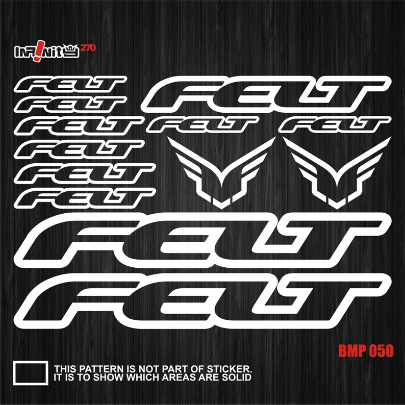 GT Bicycle Frame Stickers Vinyl Logo Decals Graphic Set Adhesive 5 Pcs Yellow