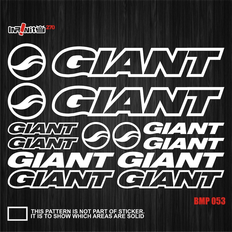 wBMP053 Bike Frame Sticker Tube Decal giant Mountain Spoke Hub Clincher Cycle Cycling Aufkleber Autocollant Bicycle MTB BMX Restoration