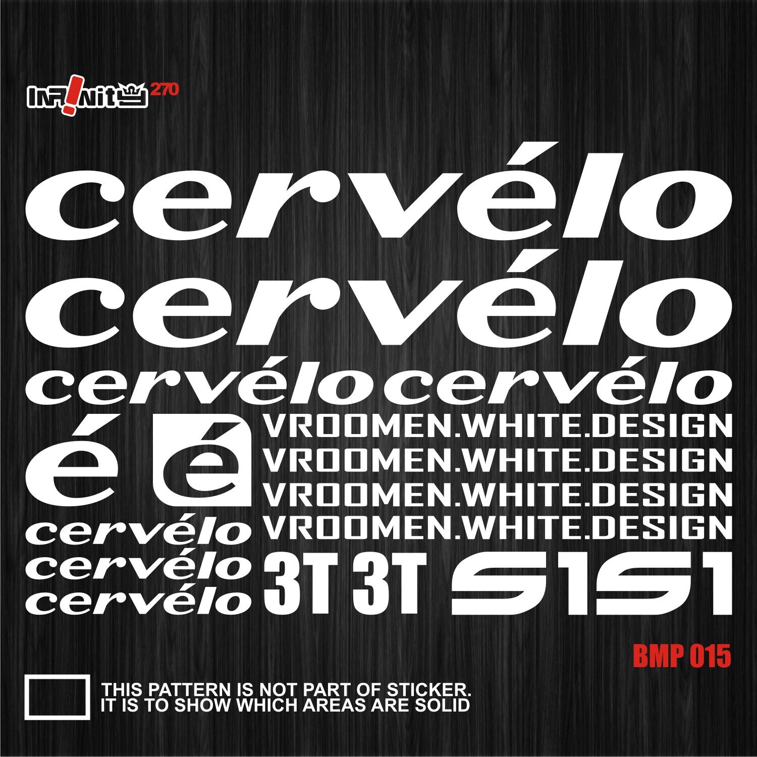 CERVELO Bike Bicycle Frame Decals Stickers Graphic Adhesive Set Vinyl Blue