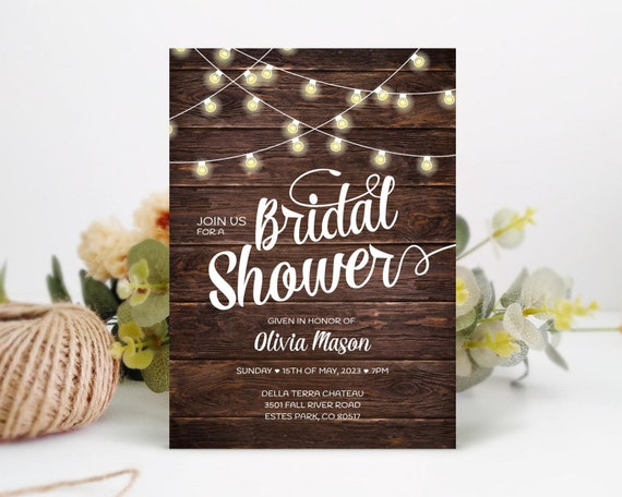 PRINTED Sunflower bridal shower invitation Fall wedding shower