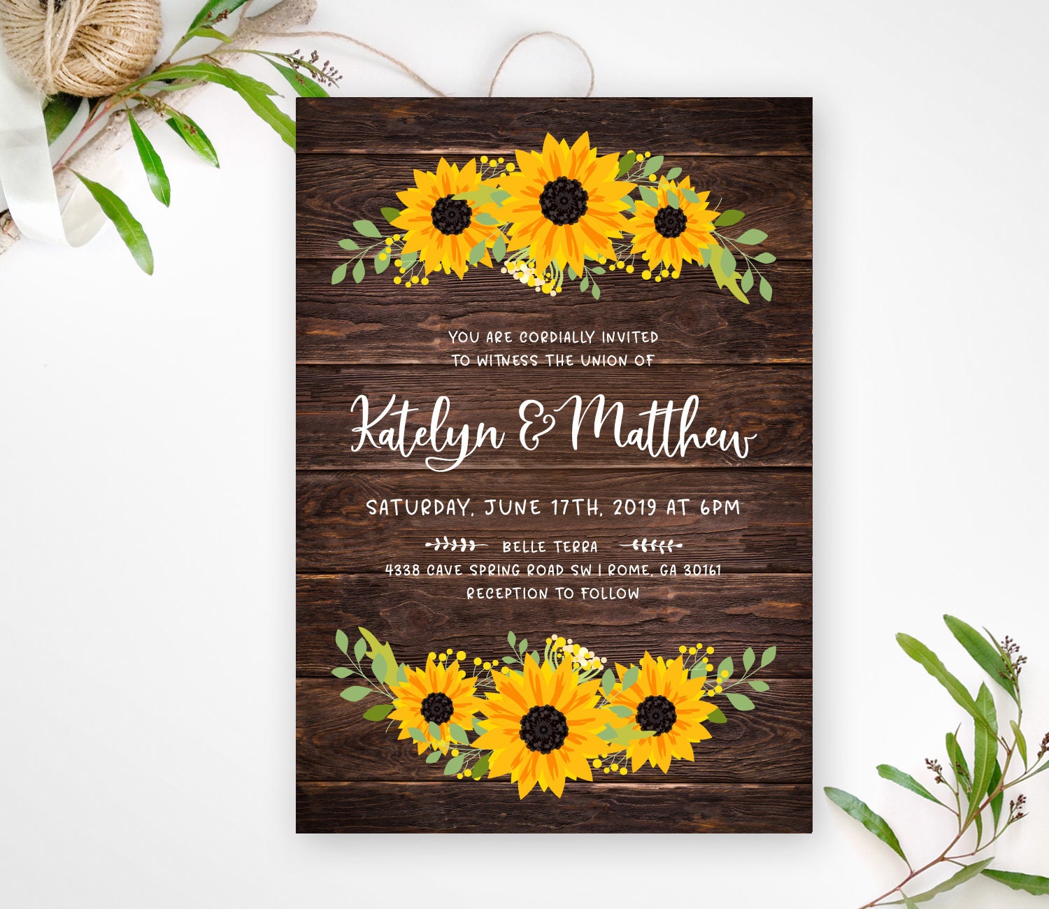 Holds 160 pictures vacation wedding gift fall Rustic Sunflower Photo Album 