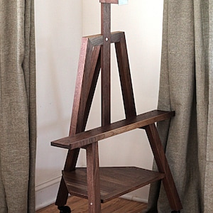 Heavy Weight Natural Wood Easel Holds 65lbs . 5ft Wedding Art