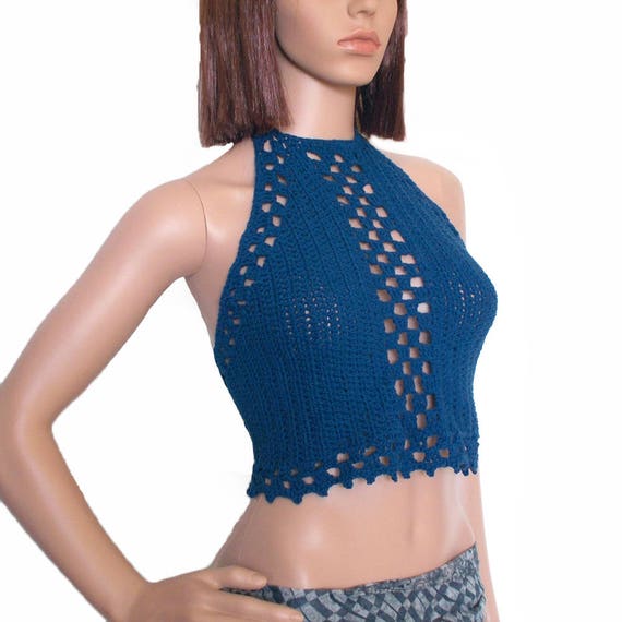 Lace up halter top cheap