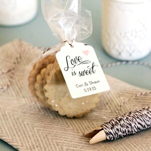 25Er Set Love is Sweet Thank you Tag Hochzeit Dankesanhänger PersonalisierbarEr Dankschild, Cottage Rustic Chic Thank you Tag Shower Tag Favor