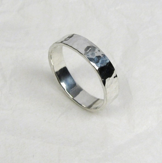 Promise Ring Silver Posy Ring 3 mm wide Pure Silver Personalized Ring
