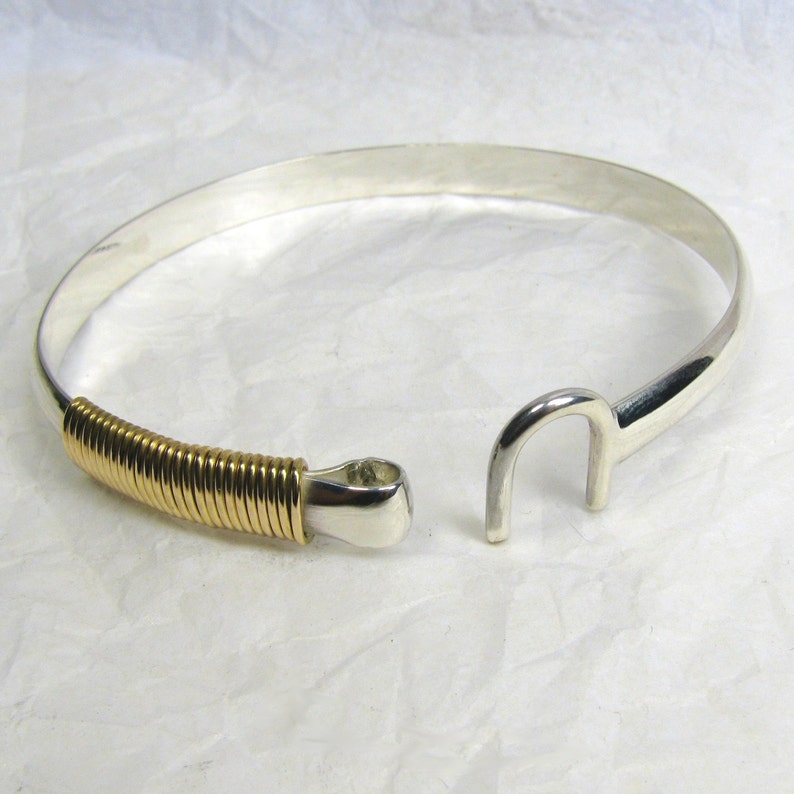 St. Croix Hook Bracelet 6 mm Sterling Silver & 14K Gold fill Etsy