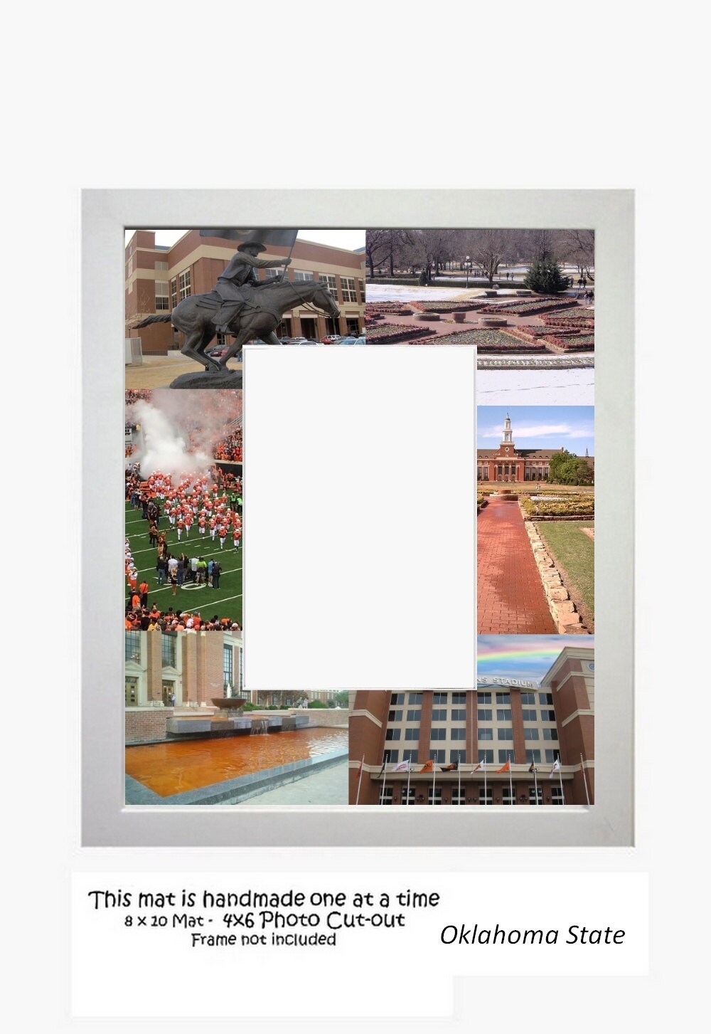 Oklahoma State University Picture Frame Photo Mat Unique Gift Etsy