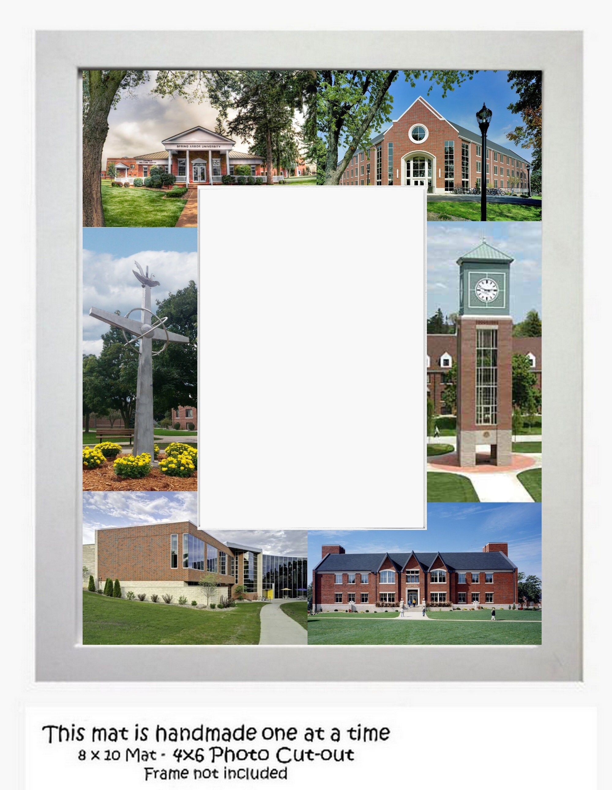 Custom University Picture Frame Photo Mat Unique Gift School Etsy