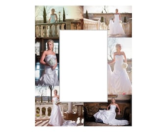 Custom Photo Mat, Personalized Picture Frame, Wedding Gift