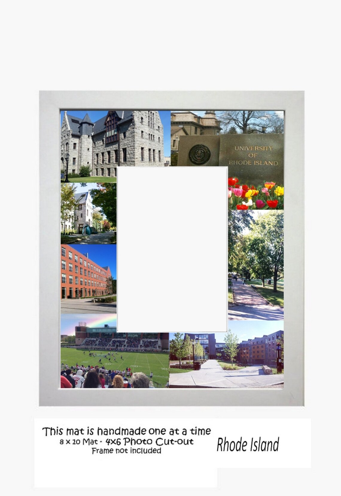 University of Rhode Island Picture Frame Photo Mat Etsy