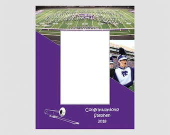Personalized Marching Band Photo Mat, Graduation Gift