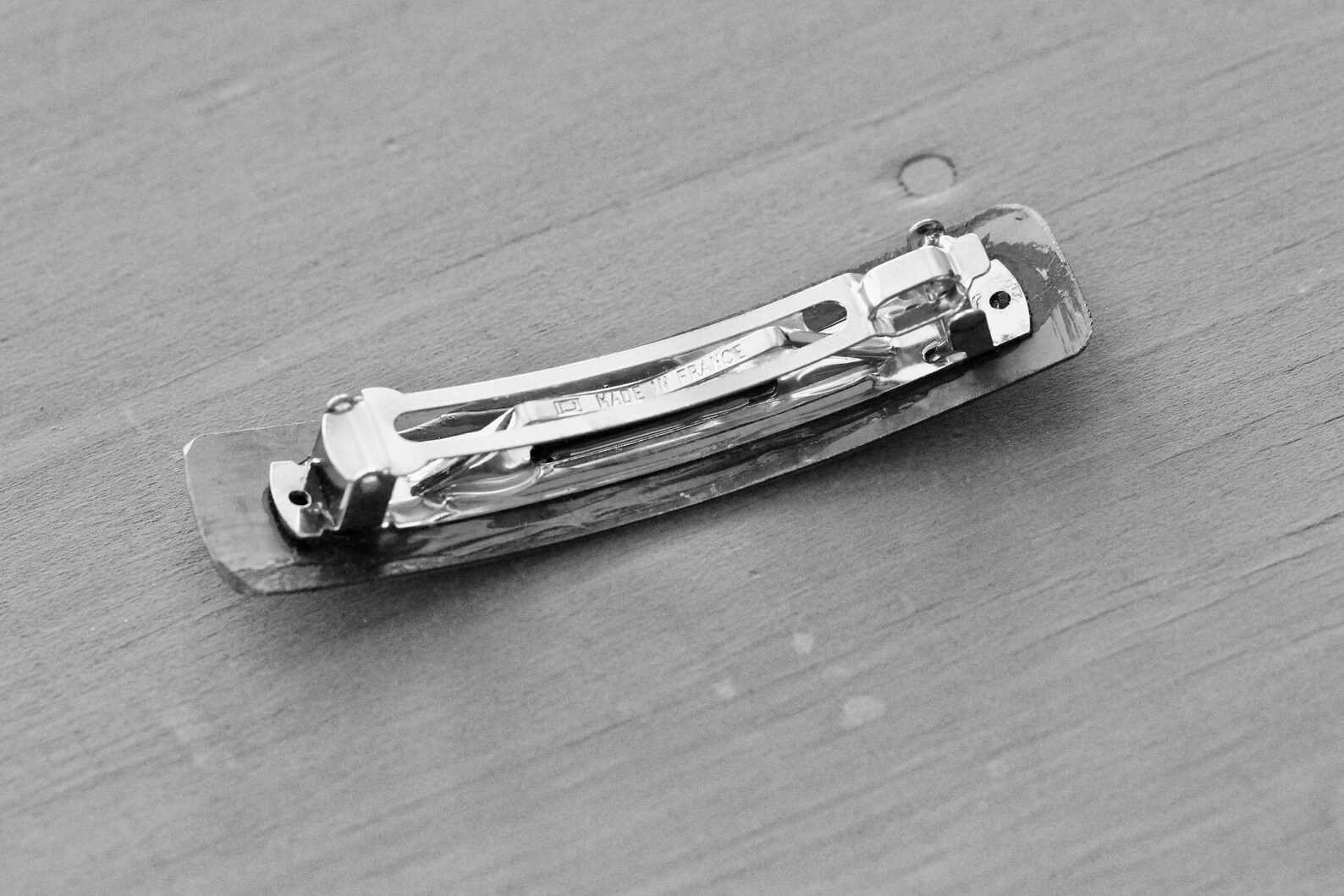 French Barrette Large Sterling Silver Floral DAISY Etsy