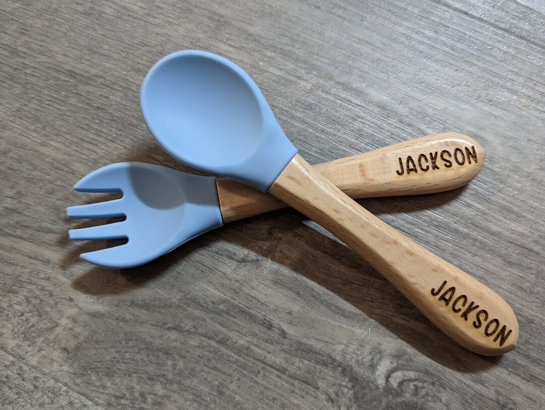 Personalized Toddler Cutlery Set Toddler Fork and Spoon With Etsy
