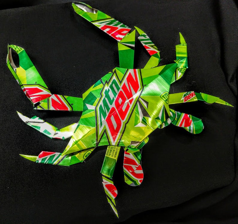Mountain Dew Soda Can Crab Etsy