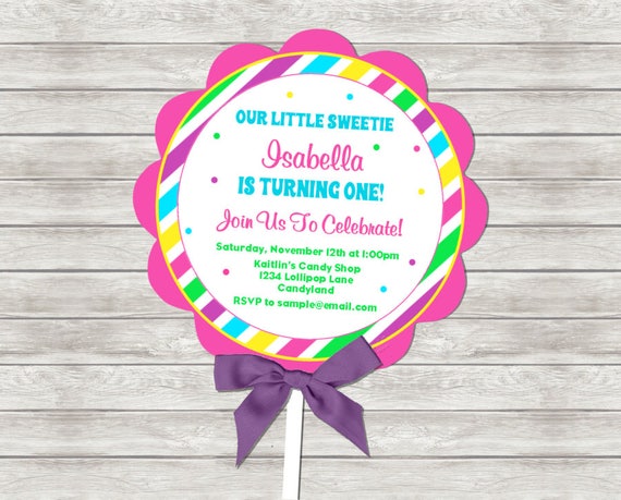 Invitation Danniversaire De Sucette Diy Imprimable