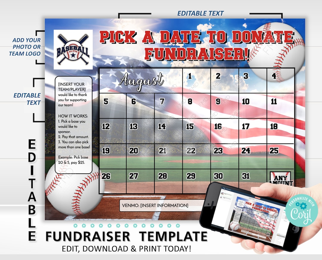 editable-baseball-calendar-fundraiser-template-pick-a-date-to-donate