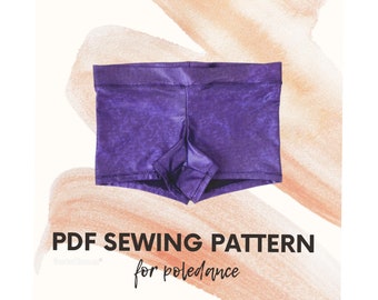 Size L, Poledance Shorts PDF, Pole Dance Outfits, Pole Wear Muster, Poledance Wear, Pole Fitness Geschenk, Pole Fitness Kleidung,