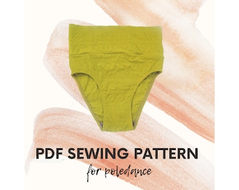 Größe S, Poledance Shorts PDF, Pole Dance Outfits, High Waist Pole Wear Pattern, Poledance Wear, Pole Fitness Geschenk