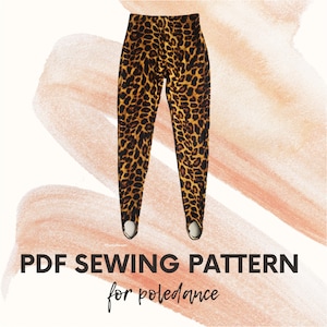 Size XS-L, Stirrup Leggings, Stirrup Pants, Activewear Leggings Pattern, Poledance Outfits, Pole Fitness Clothes, Exotic Dance Wear,