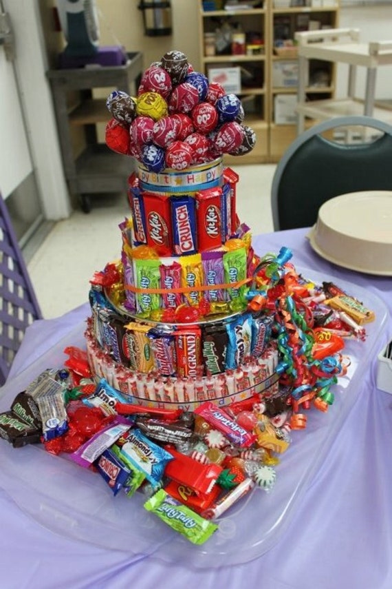 Items similar to Candy Bar Cake by Cait's Creations on Etsy