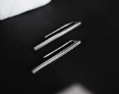 Silver Bar Earrings - Recycled Silver - Sustainable - Minimalist - JOON Earrings