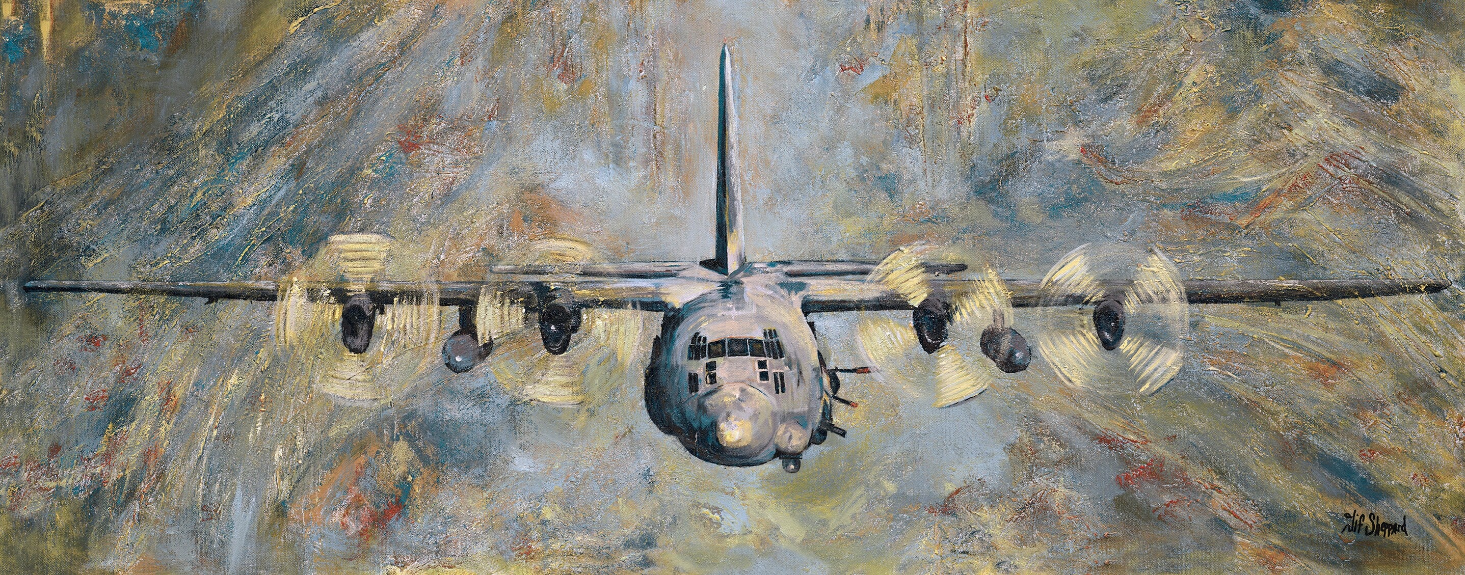AC-130U Gunship Giclée Print (canvas Stretched or Unframed