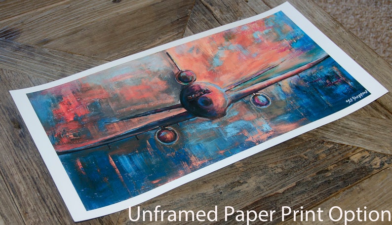 C-130H Giclée Print canvas stretched or unframed, Aircraft Art by Tif Sheppard image 5