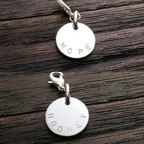 Sterling silver 20mm name circle Sterling silver 20mm name circle